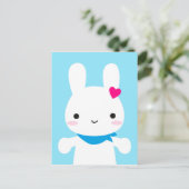 Super Cute Kawaii Bunny Briefkaart (Staand voorkant)