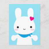 Super Cute Kawaii Bunny Briefkaart (Voorkant)