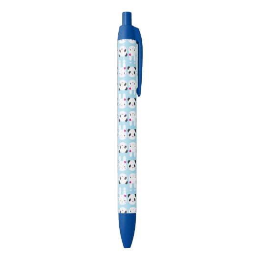 Super Cute Kawaii Bunny en Panda Zwarte Inkt Pen (Achterkant (Verticaal))