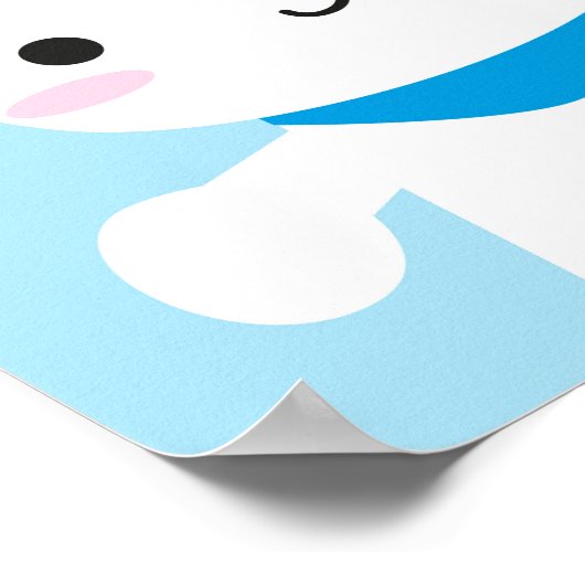 Super Cute Kawaii Bunny Poster (Hoek)