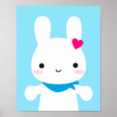 Super Cute Kawaii Bunny Poster (Voorkant)