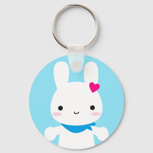 Super Cute Kawaii Bunny Sleutelhanger (Voorkant)