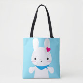 Super Cute Kawaii Bunny Tote Bag (Voorkant)