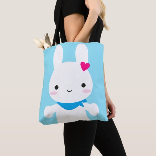 Super Cute Kawaii Bunny Tote Bag (Dichtbij)