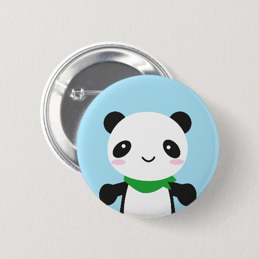Super Cute Kawaii Panda Ronde Button 5,7 Cm (Voorkant /achterkant)