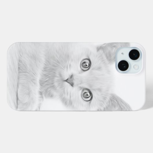 SUPER CUTE Kitten Portret Foto Case-Mate iPhone Case (Achterkant (horizontaal))