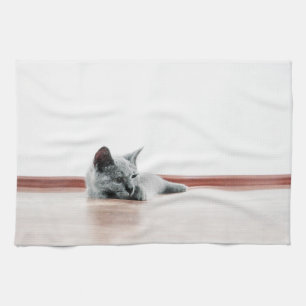 SUPER CUTE Kitten Portret Foto Theedoek