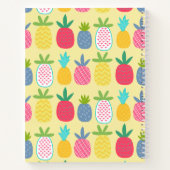 Super Cute Lemon Pineapple gepatteriseerd geperson Notitieboek (Achterkant)