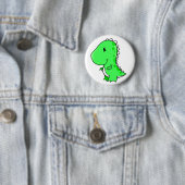 Super Cute Little Dinosaur Button (In situ)