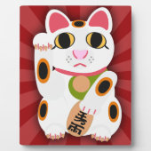 Super Cute Lucky Cat Character Design Fotoplaat (Voorkant)