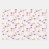 Super Cute Modern paarse pomkin Halloween Inpakpapier Vel (Voorkant)