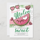 Super Cute One in een Melon Party Foto Dank je wel Bedankkaart (Voorkant)