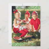 Super Cute One in een Melon Party Foto Dank je wel Bedankkaart (Achterkant)