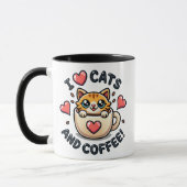 Super cute Orange Tabby Cats and Coffee Mok (Links)