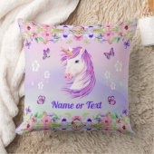 Super Cute Pastel, persoonlijke Unicorn Pillow Kussen (Deken)