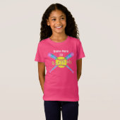 Super Cute Persoonlijke Softball-Shirten voor meis T-shirt (Voorkant volledig)