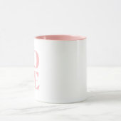 Super Cute Pink "Love Coffee Cup" Mok (Midden)