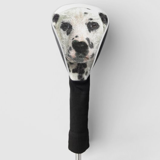 Super Cute, Puppy Dalmatian Dog Golfheadcover (Voorkant)