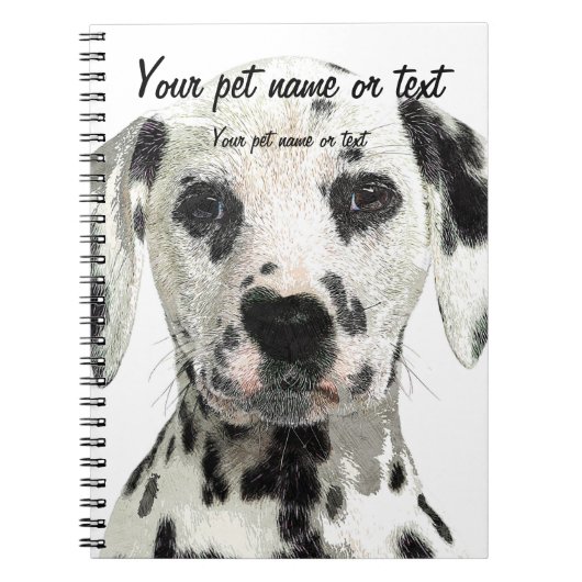 Super Cute, Puppy Dalmatian Dog Notitieboek (Voorkant)