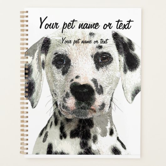 Super Cute, Puppy Dalmatian Dog Planner (Voorkant)
