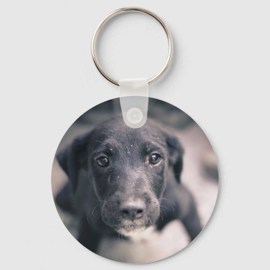 Super Cute Puppy Dog Sleutelhanger (Voorkant)