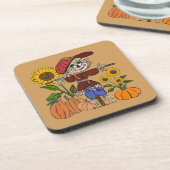Super Cute Scarecrow Bier Onderzetter (Linkerzijde)