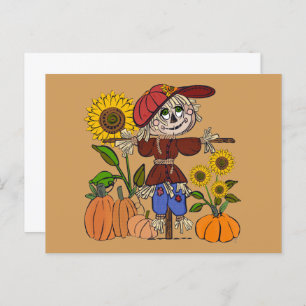 Super Cute Scarecrow Briefkaart