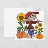 Super Cute Scarecrow Feestdagenkaart (Voorkant / Achterkant)