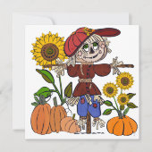 Super Cute Scarecrow Feestdagenkaart (Voorkant)