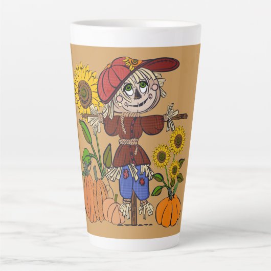 Super Cute Scarecrow Latte Mok (Voorkant)