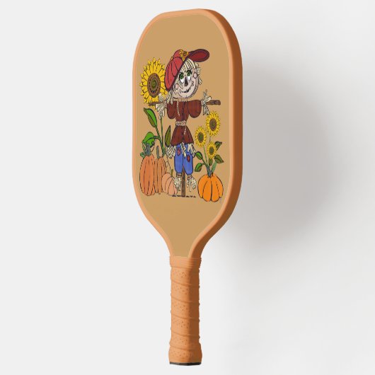 Super Cute Scarecrow Pickleball Paddle (Links)
