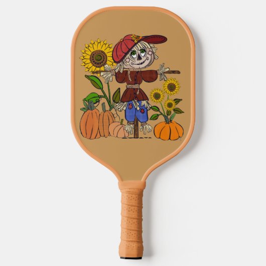Super Cute Scarecrow Pickleball Paddle (Achterkant)