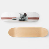 Super Cute Scottish Fold Kitten Cat Skateboard (Horizontaal)