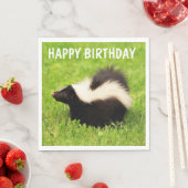Super Cute Skunk Birthday Servet (Insitu)