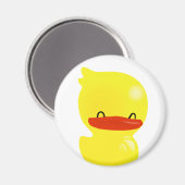 Super Cute Smiling and Cheerful Ducky Magnet Round (Voorkant / Achterkant)