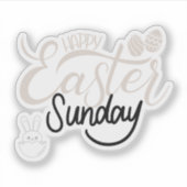 Super Cute Sticker voor paasdag (Voorkant)