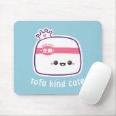 Super Cute Tofu met Happy Face Muismat (Met muis)