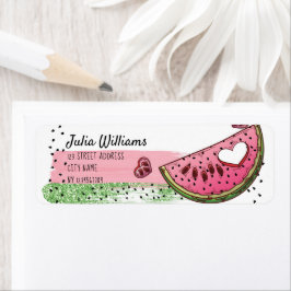 Super Cute Watermelon Return Address Label