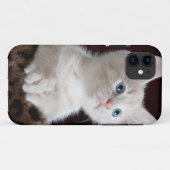 Super Cute White Kitten Case-Mate iPhone Case (Achterkant (horizontaal))