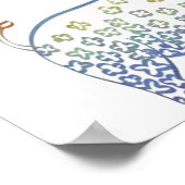 Super Cute & Zoete Olifant Hart Trouwcadeau Poster (Hoek)