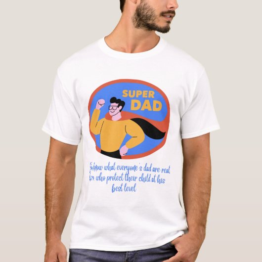 Super Dad 2025 – Cool Retro Vaderdag T-shirt (Voorkant)
