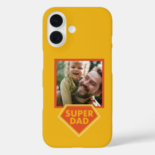 Super Dad aangepaste foto cadeau iPhone 16 Hoesje
