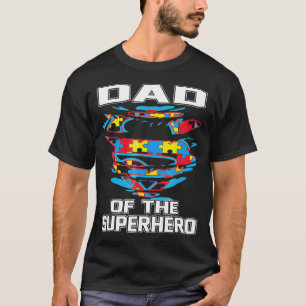 Super Dad Autistisch Bewustzijn Gift Vader Superhe T-shirt
