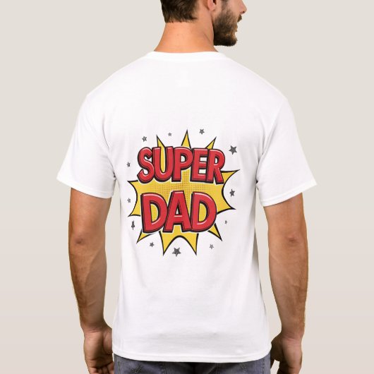 Super Dad Avengers Basic T-shirt - Special Edition (Achterkant)