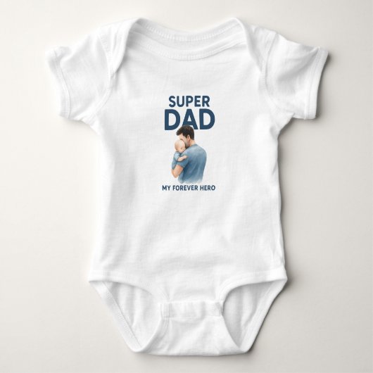 Super Dad Baby Bodysuit - Mijn Forever Hero Gift v (Voorkant)