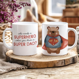 Super Dad Beer Mok – Vaderdag Gift van het Kinder