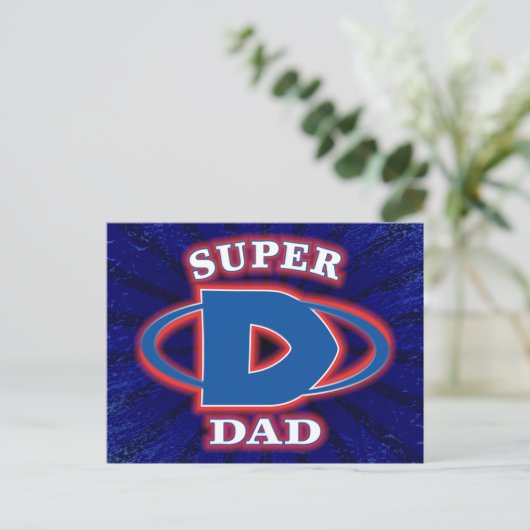 Super Dad Briefkaart (Staand voorkant)
