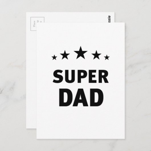 Super Dad Briefkaart (Voorkant / Achterkant)