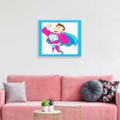 SUPER DAD CANVAS AFDRUK (Insitu (Woonkamer))