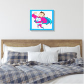 SUPER DAD CANVAS AFDRUK (Insitu (Slaapkamer))